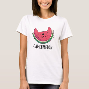 Camiseta Cat-ermelon Funny Cat Watermelon Pun