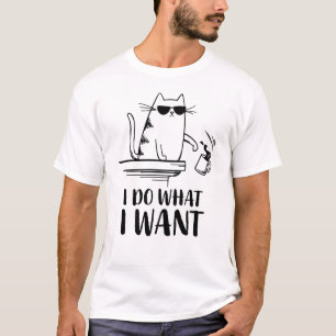 Camiseta Cat, eu faço o que quero