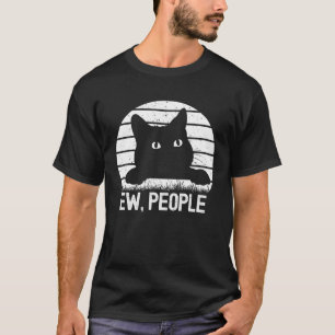 Camiseta Cat Ew Pessoas Love Cats Estilo de Vintage Uww Pes