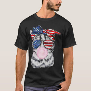 Camiseta Cat Face Bublegum 4º De Julho Independência Da Meo