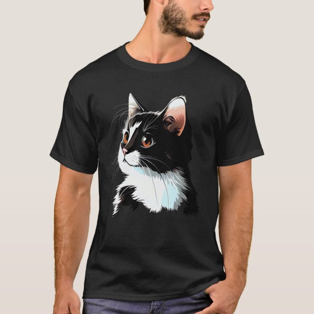 Camiseta Cat Face  Cat (Frente)