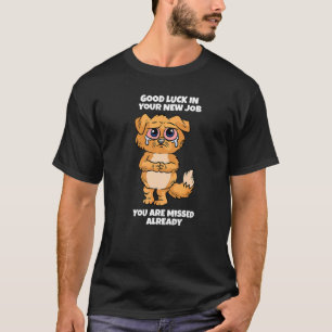 Camiseta Cat Farewell para um amado colega de trabalho