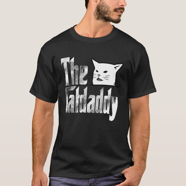 Camiseta Cat Father The Catfather Crazy Cat Dad Papa (Frente)