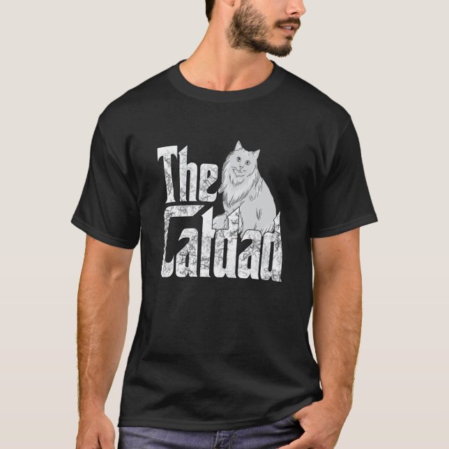Camiseta Cat Father The Catfather Crazy Cat Dad Papa  2 (Frente)