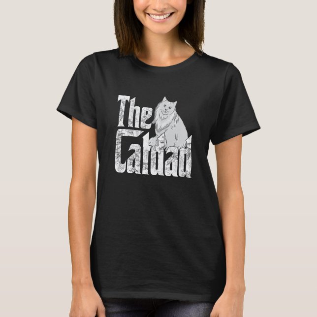 Camiseta Cat Father The Catfather Crazy Cat Dad Papa  2 (Frente)