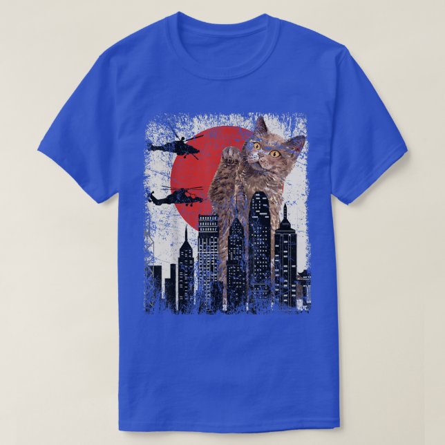 Camiseta Cat Funny Retro Cat  (Frente do Design)