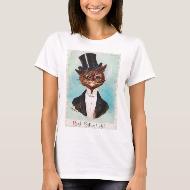 Camiseta Cat Gentleman, Louis Wain (Frente)