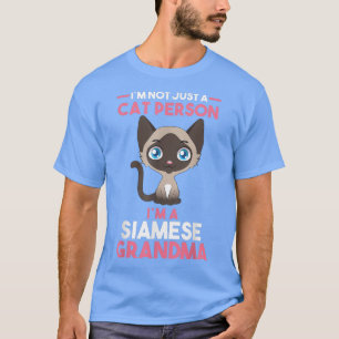 Camiseta Cat Grandmother Siamese Grandma