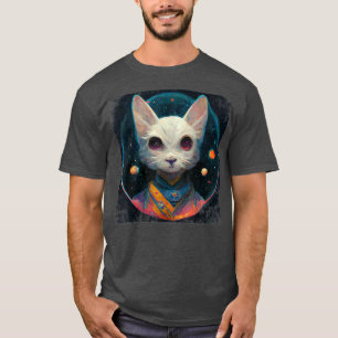 Camiseta Cat Guardian Space Cat Kitten Astronauta Cute Sci