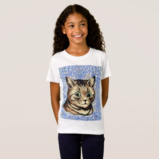 Camiseta Cat head drawing by Louis Wain  (Frente Completa)