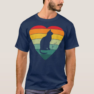 Camiseta Cat Heart, Kitten para Cat Lovers Women