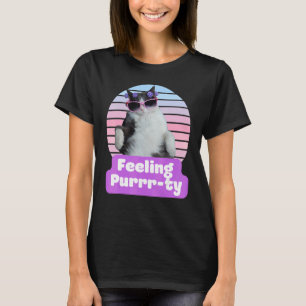 Camiseta Cat Hilarious Meme Gatinho Feline Sentir Puro