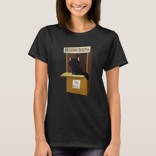 Camiseta Cat Hissing Booth Free Hisses Animal (Frente)