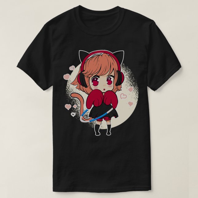 Camiseta Cat Hula HoopGirl (Frente do Design)