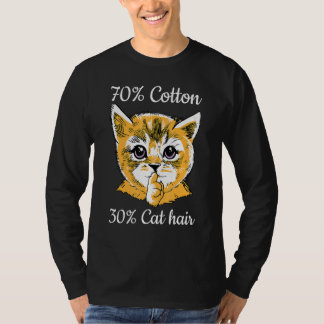Camiseta Cat I 70 Cotton 30 Cat Hair I   Cat  