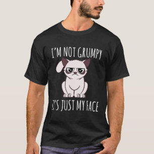 Camiseta Cat-I não estou rabugento é só o meu rosto