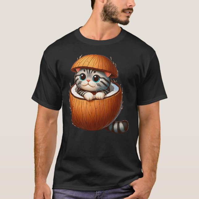 Camiseta Cat in Coconut Costume (Frente)