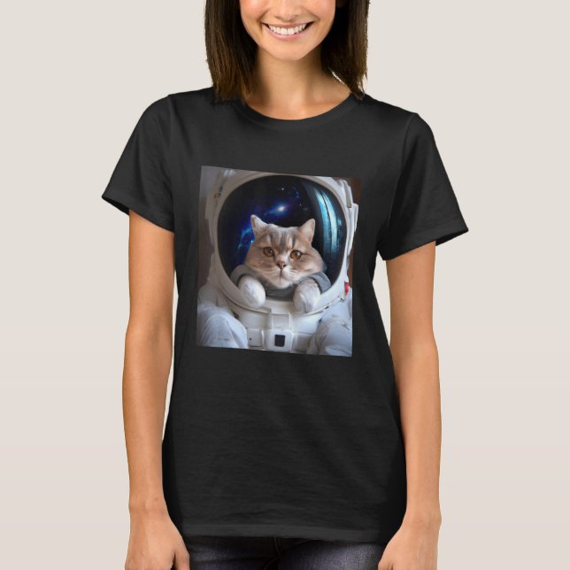 Camiseta Cat in Space (Frente)