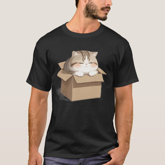 Camiseta Cat in the Box Shirt (Frente)