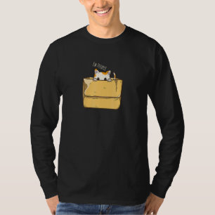 Camiseta Cat Introduvert Design Para Pessoas Introduzidas
