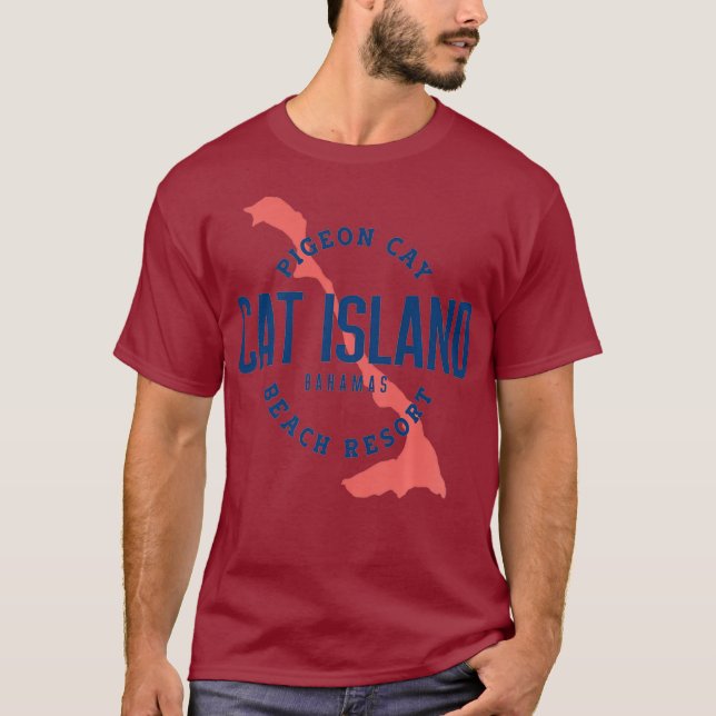 Camiseta Cat Island Bahamas Pigeon Cay Beach Resort (Frente)