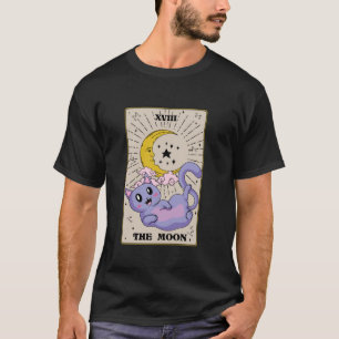 Camiseta Cat Kawaii Cute Tarot Pastel Gótico Gótico Occulto