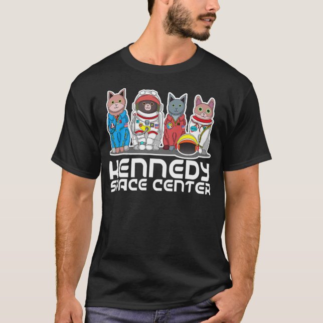 Camiseta Cat Kennedy Space Center Shirt (Frente)