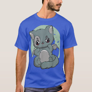 Camiseta Cat Kitten Chibi Anime Neko Gothic Grunge Ghostcor