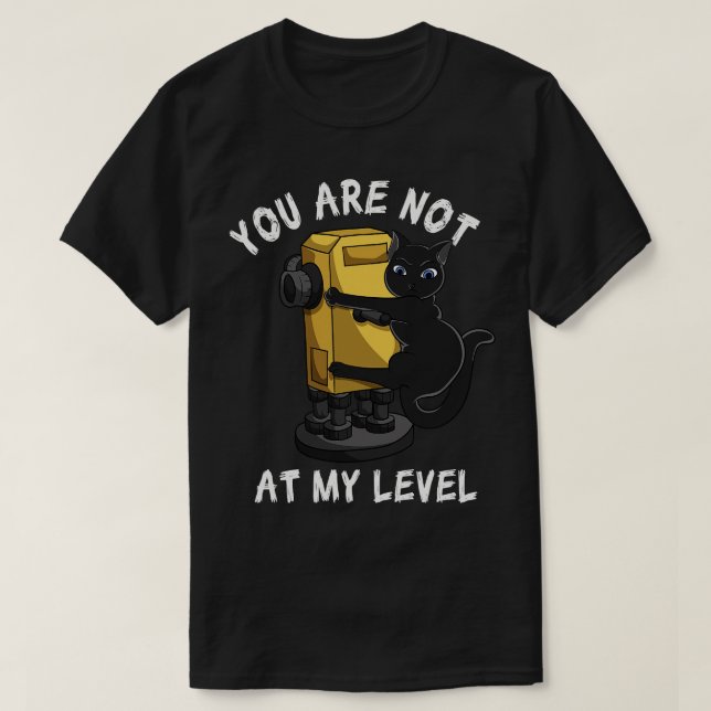 Camiseta Cat Kitten Land Surveyor Geomatics Engin (Frente do Design)