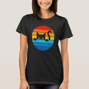 Camiseta Cat Kitten Memage Vintage Retro Sunset Purgando Cu