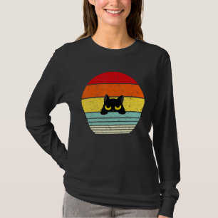 Camiseta Cat Kitten Memage Vintage Retro Sunset Purgando Cu