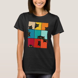 Camiseta Cat Kitten Memage Vintage Retro Sunset Purgando Cu