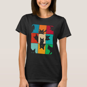 Camiseta Cat Kitten Memage Vintage Retrorando Gato Curioso