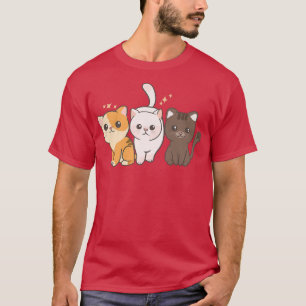 Camiseta Cat Kitten Street Squad - Anime Kawaii Cute