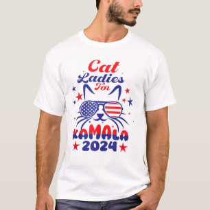 Camiseta Cat Ladies For Harris 2024 EUA América