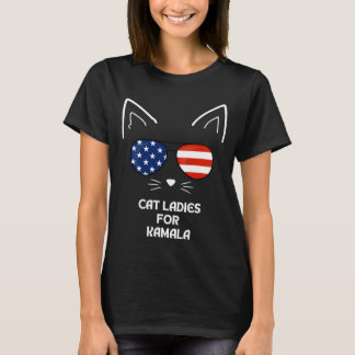 Camiseta Cat Ladies para Kamala Funny Cat 2024