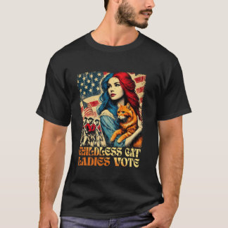 Camiseta Cat Ladies Vote Kamala Para 2024 Presidente Kamala