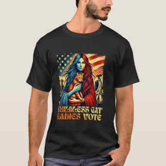 Camiseta Cat Ladies Vote Kamala Para 2024 Presidente Kamala