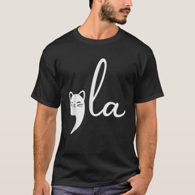 Camiseta Cat Ladras para Kamala Comma La (Frente)