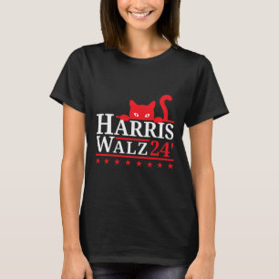 Camiseta Cat Lady For Kamala Harris Tim Walz Vp 2024