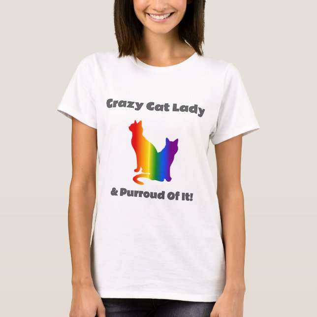 Camiseta Cat Lady Pride (Frente)