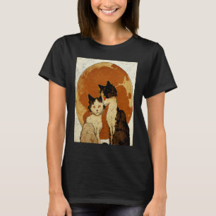 Camiseta Cat Love Moon