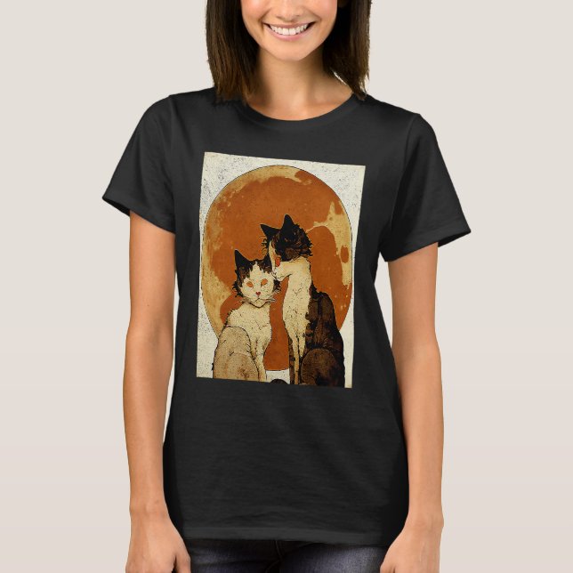 Camiseta Cat Love Moon (Frente)
