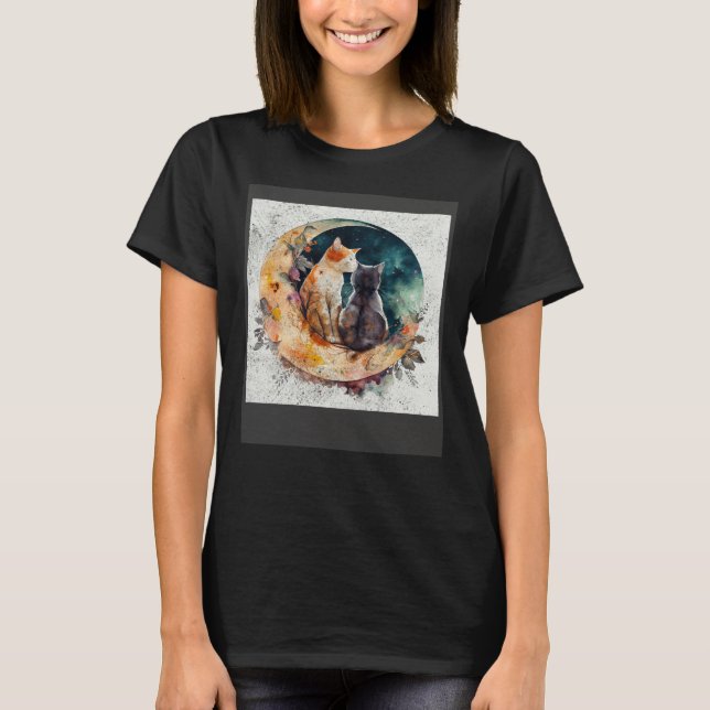Camiseta Cat Love Moon (Frente)