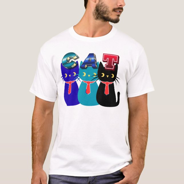 Camiseta Cat Love Quote Minimalist Typography Design (Frente)