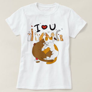 Camiseta Cat Love T-Shirt