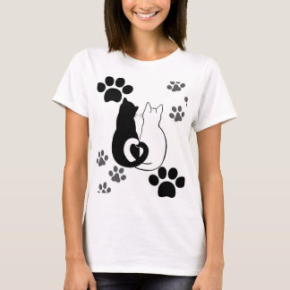 Camiseta Cat Love T-Shirt Design