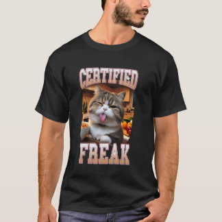 Camiseta Cat Lover Cat Mãe Cat Mama Cat Meme Certificada A