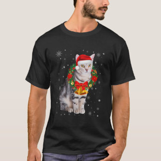 Camiseta Cat Lover Engraçado American Shoret Natal