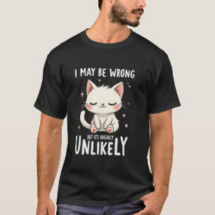 Camiseta Cat Lover Eu posso estar errado mas é muito improv